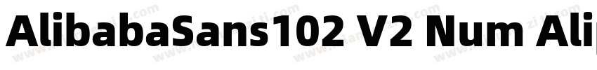 AlibabaSans102 V2 Num Alipa字体转换